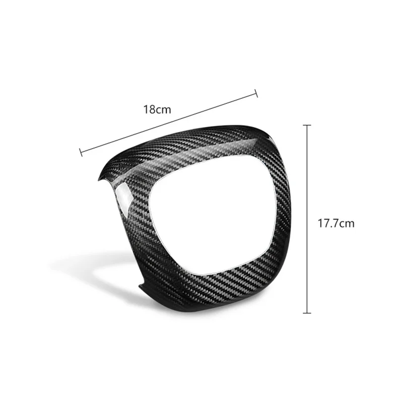 Carbon Fiber Steering Wheel Cover Sticker Trim For Dodge Charger Durango Challenger 2015-2023