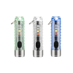 ESMARTER KeyChain Light LED Flashlight Outdoor Camping Small Flashlight Can be Carried in The Pocket and Has a Long Battery Life