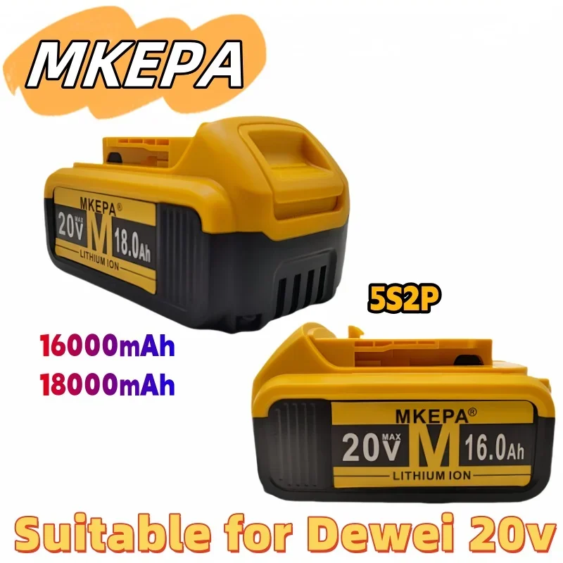 

Replace Dewei 20v lithium-ion battery for 18V tool battery DCB184 DCB200 DCB182 DCB180 DCB181 DCB182 DC B201 DCB206 with charger