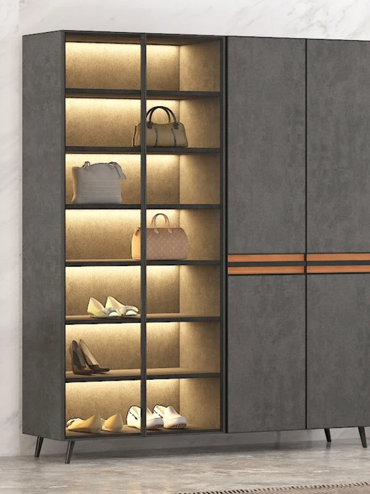 Light Luxury Home Doorway Balcony Storage Door Vertical Multi-Storey Lobby High Cabinet