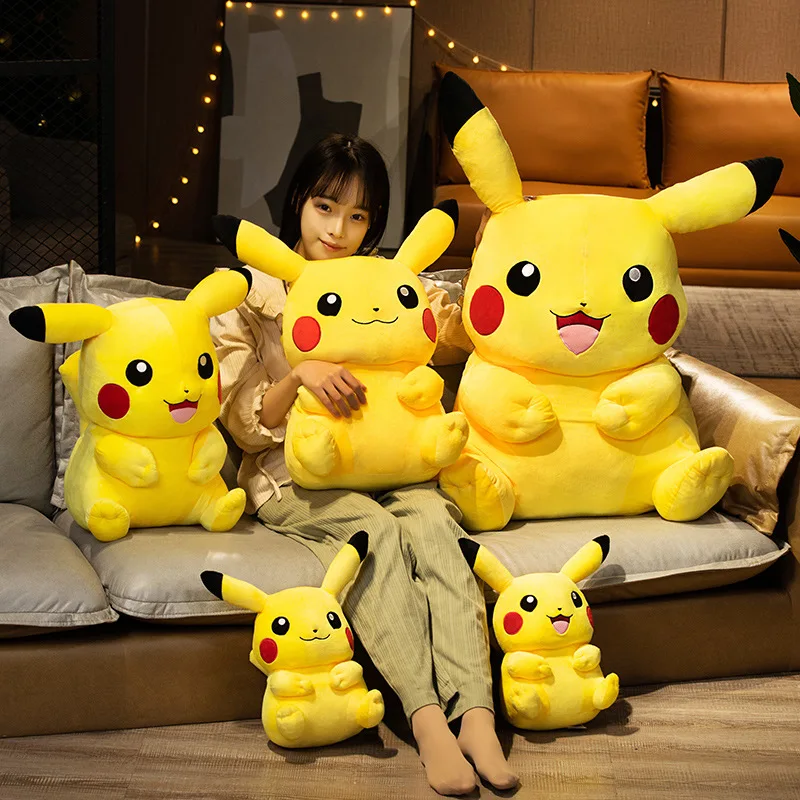 

Aoger Cute Pikachu Plushies Doll Anime Pokemon Kawaii Large Stuffed Plush Toys Soft High Quality Fill Christmas Gifts For friend