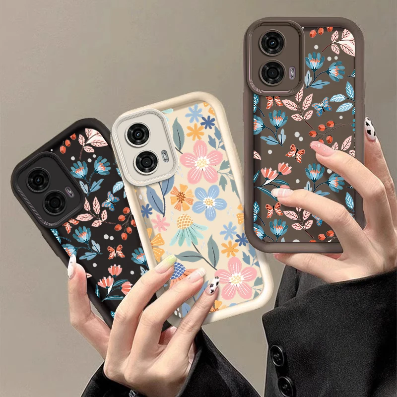 G24 Showy Flowers New Sky Eye Phone Case For Motorola Moto G24 G54 G84 G34 G53 G24Power G54Power E40 E32 G22 G30 G20 G10 Cover