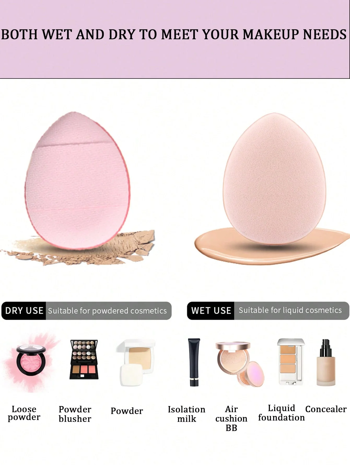 16 قطعة من عصابة الرأس للمكياج، مع مجموعة عصابات الرأس وأساور المعصم، 6 قطع من منتفخ البودرة و3 قطع إسفنجة مكياج، لغسل الوجه والمنتجع الصحي والعناية بالبشرة