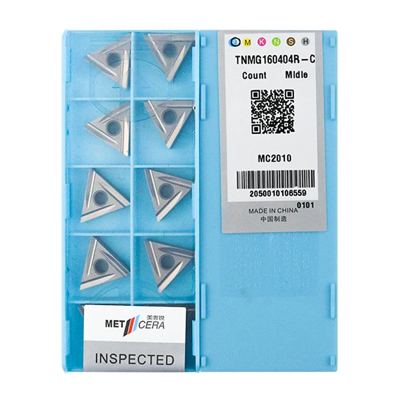 10pcs METCERA Original TNMG TNMG160404 TNMG160408 R-C L-C MC2010 CNC Lathe Cutting Tools Cermet Roughing Carbide Turning Inserts