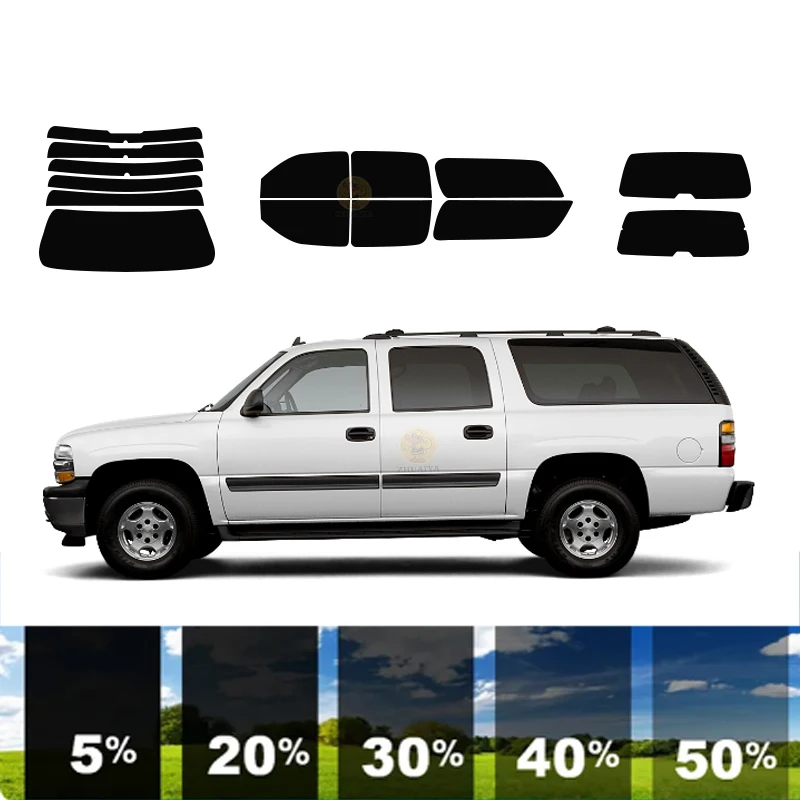 

precut Removable Window Tint Film For Car 100% UVR 5%-70%VLT Heat Insulation Carbon ﻿For CHEVROLET TAHOE 4 DR SUV 2000-2006