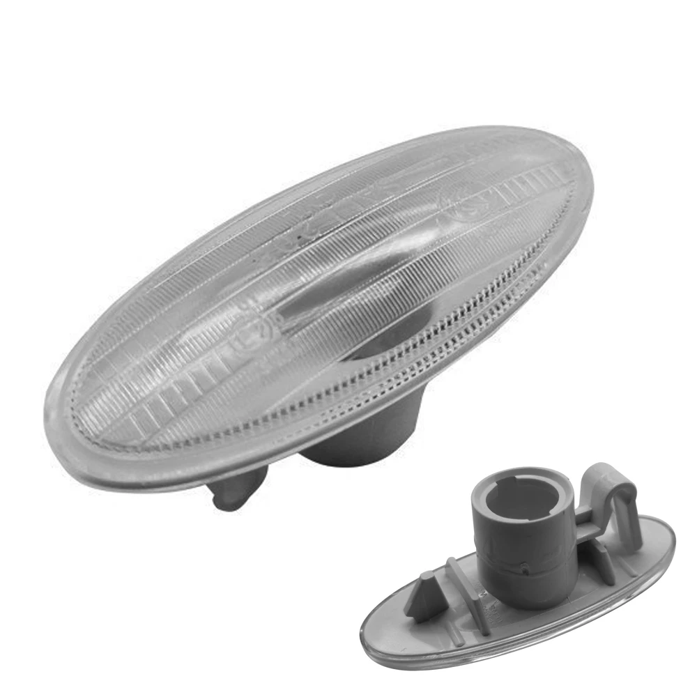 

2PCS Car Front Side Turn Signal Light Fender Lamp For Nissan Micra 2010-2017 Front Wing Side Turn Signal Light Cover Replacement