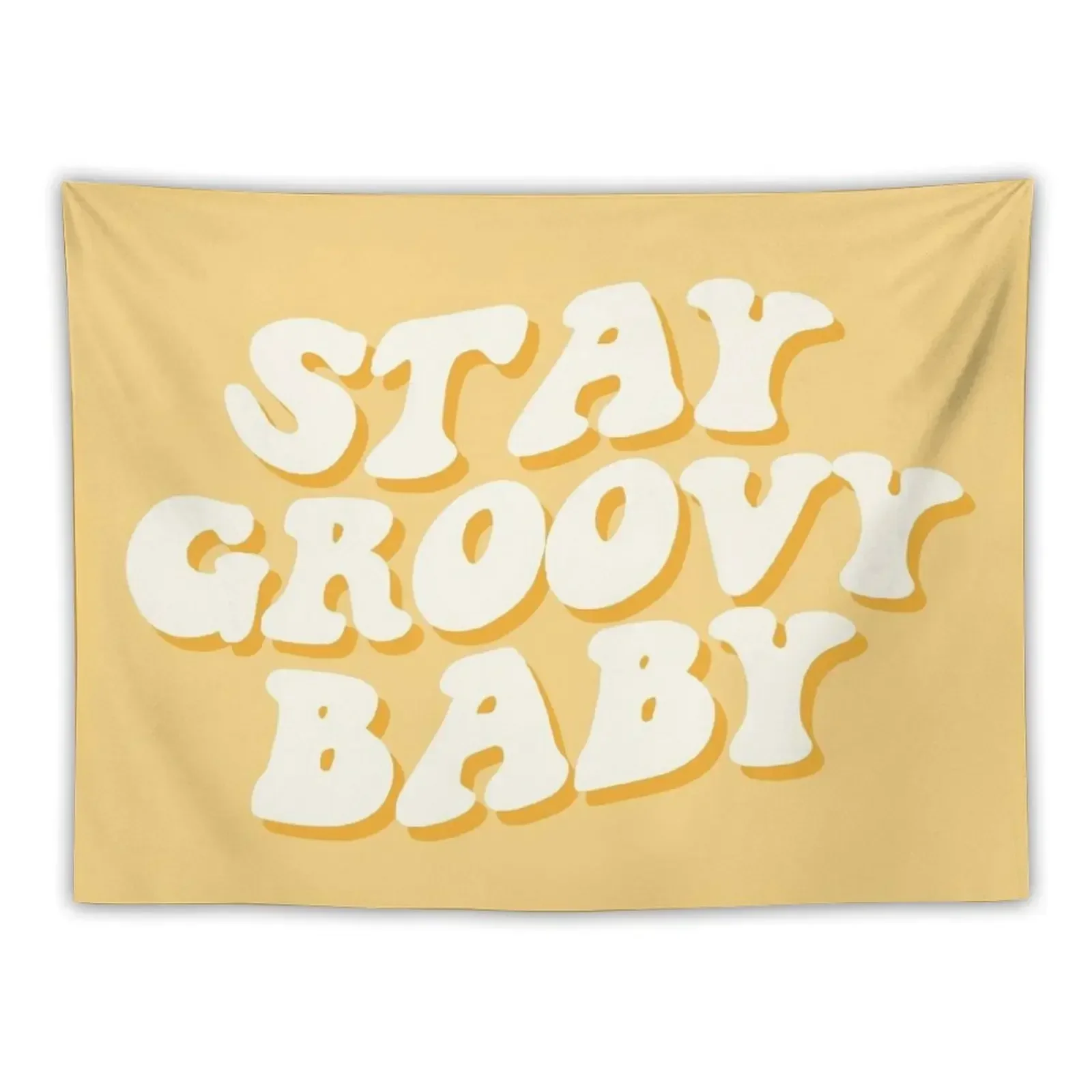 Stay Groovy Tapestry Wall Carpet Room Decor For Girls Tapestry