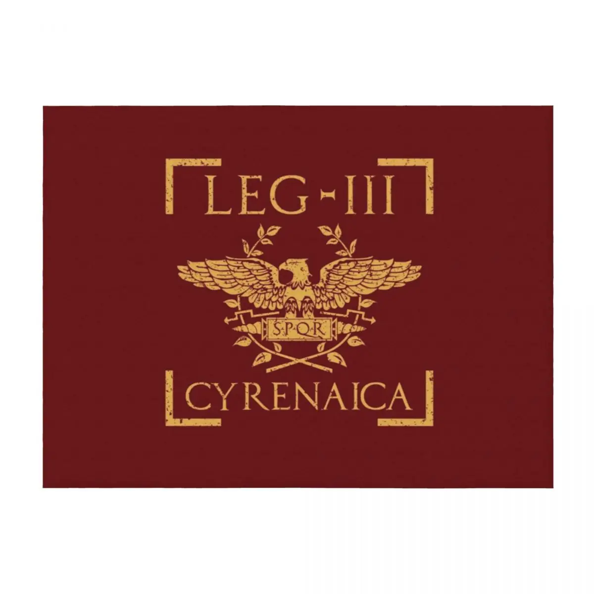 

Legio III Cyrenaica SPQR Roman Legion Throw Blanket valentine gift ideas Luxury Brand Sofa Throw Thins Blankets