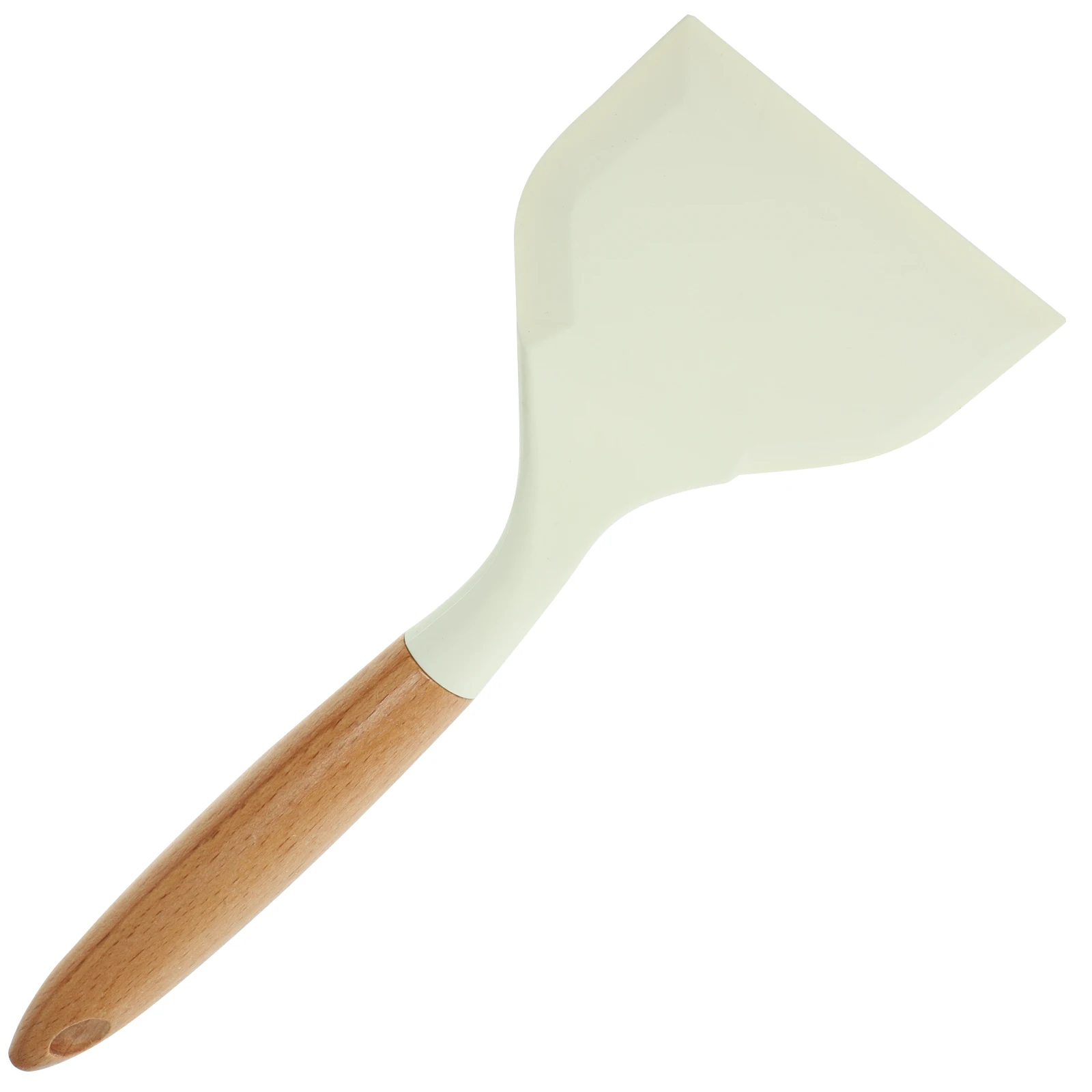 

Silicone Spatula Kitchen Cooking Shovel White Color Large Size Non Stick Tamagoyaki Pancake Fryer Steak Tool Anti Scalding