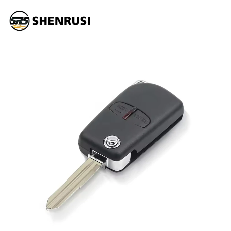 YONSEN Modified Flip Remote Key Shell Case 2/3 Buttons For Mitsubishi Lancer EX Evolution Grandis Outlander Right/Left Blade