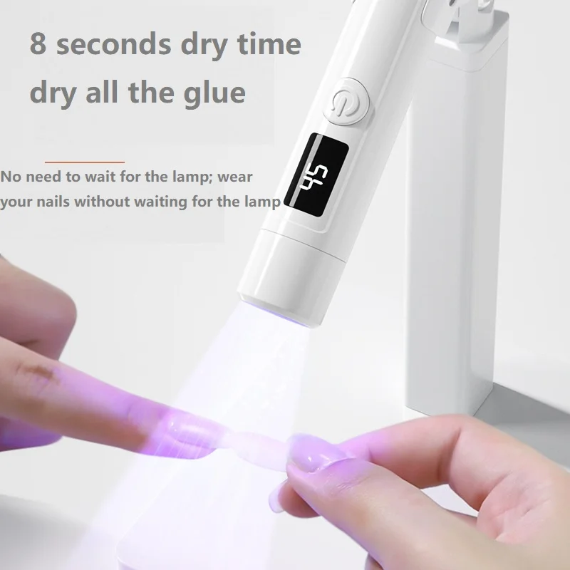 Lanterna led para unhas mini lampe uv portátil lâmpada do prego lanterna para unhas uv lâmpada led sem fio unhas gel lâmpada sem fio