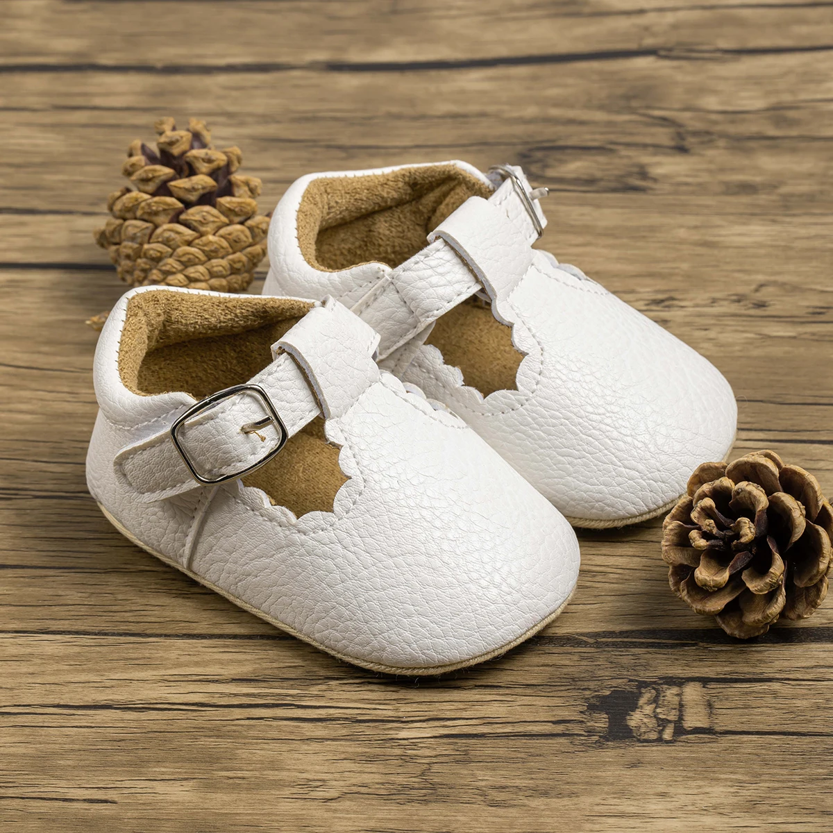 Newborn Baby Casual Boy Girl Shoes PU Leather Non-slip Rubber Sole High Quality Toddler Shoes Comfortable First Walkers