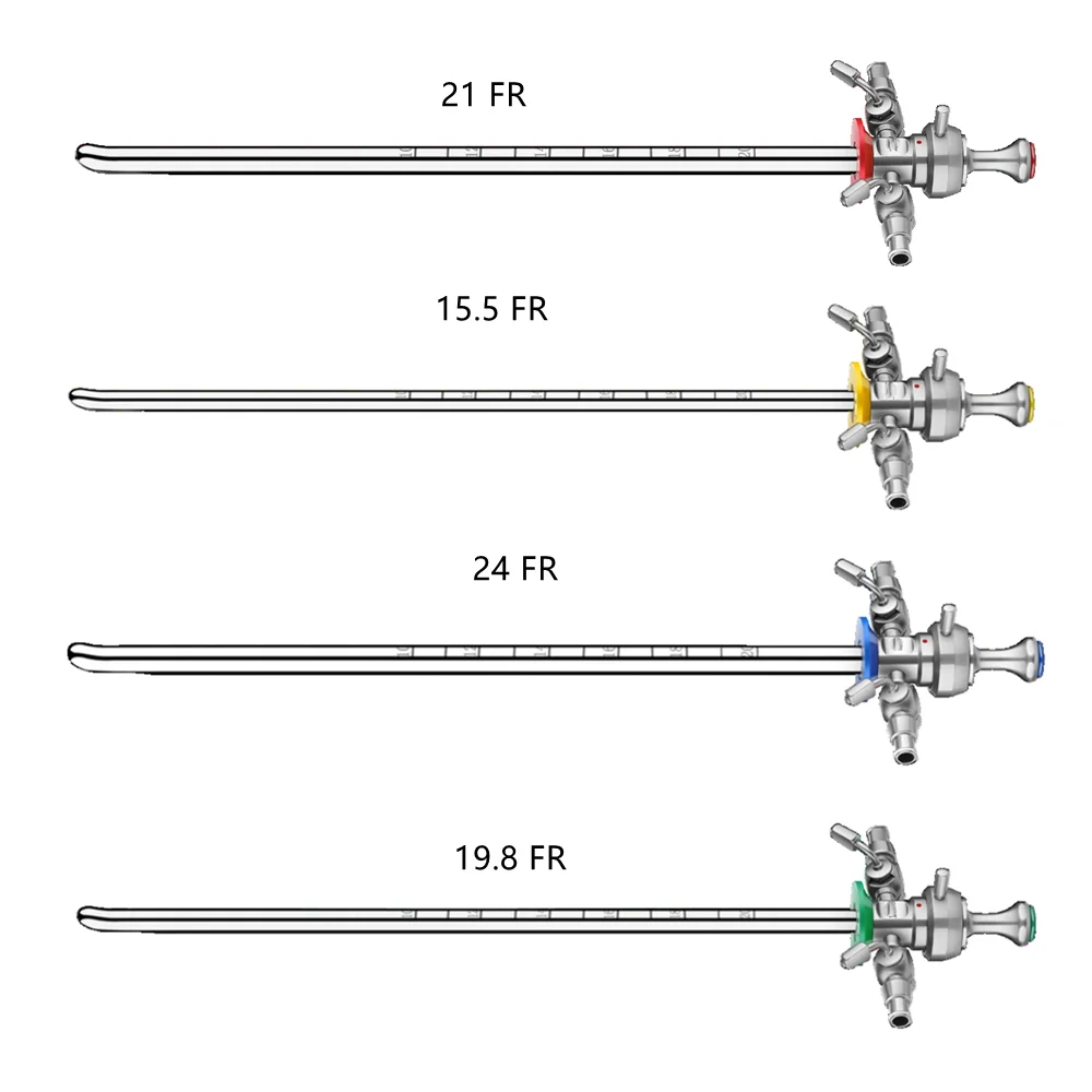 The 15.5Fr 19.8Fr 21Fr 24Fr sheath and obturator cystoscope set for Urethrovesical surgical instruments