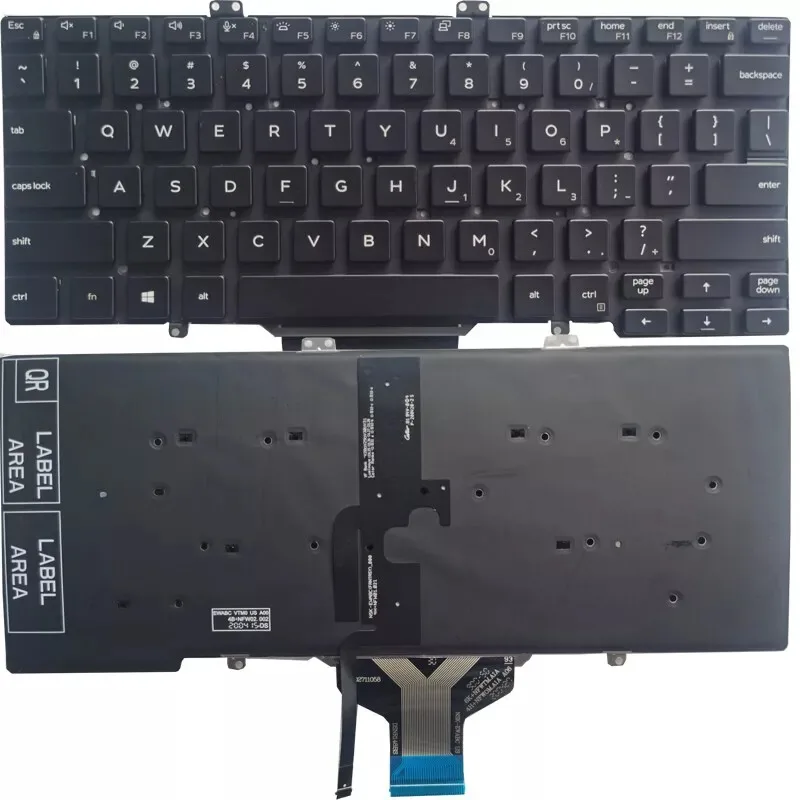 Novo teclado americano retroiluminado para dell latitude 3400 5400 5401 5410 5411 7400 7410