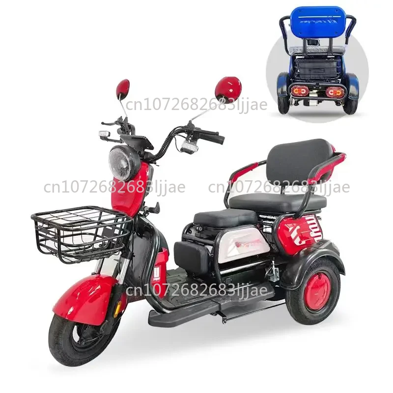 

SKD 500W 600W Electric Bike for Adults Open 3-Wheel Bicycle Tricycle 60V Voltage 600W Motor