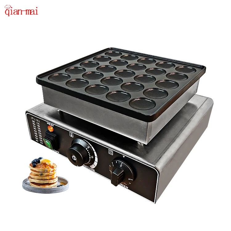 New Design Snack Machines Cast Iron Non-Stick Mini Pancake Maker 25 In 1 Mini Dorayaki Pancake Maker Machine