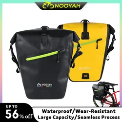 NOOYAH Bike Bag Waterproof Bicycle Pannier Bag Rear Rack Cycling Bag Travel Tail Seat Trunk Bag Luggage Carrier Bike Accessories