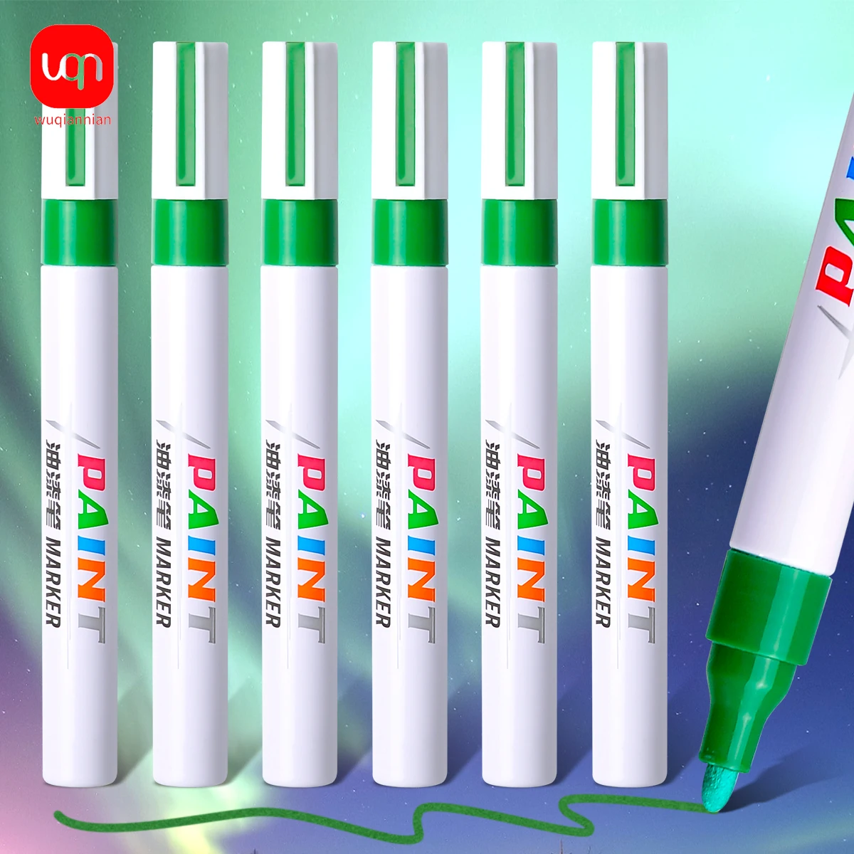 1 Piece of Japanese 855 Paint Pen Touch-up Pen 8-color Waterproof Industrial Non-fading Tire Marker Permanent Paint Pen