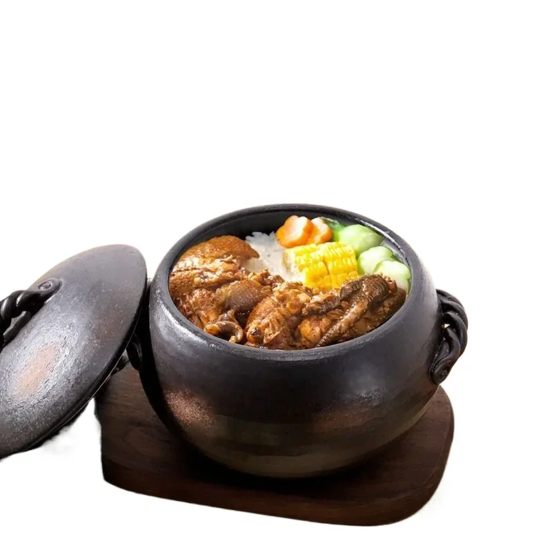 

Chestnut rice pot Wangu burnt soil pot casserole rice household complementary food pot upgrade