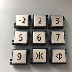 5PCS Elevator Pushbutton Character Piece 3300 3600 5500 Manipulator Panel Outbound Pushbutton Character Keys For XED Elevator Pa