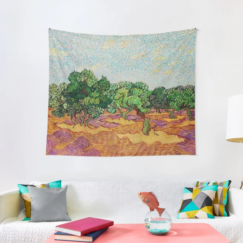 

Olive Trees - Vincent van Gogh Tapestry Room Decor Korean Style Decoration Bedroom Tapestry