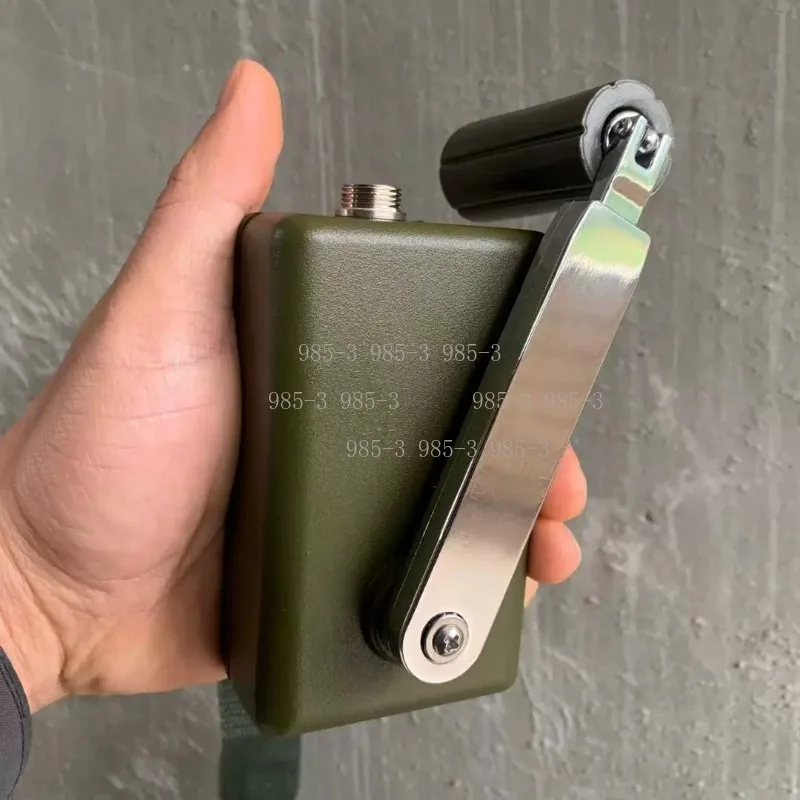 Mini Hand Crank Generator, 30W 28V Portable Emergency Power Supply, Mute Outdoor Charger for Phone and Computer