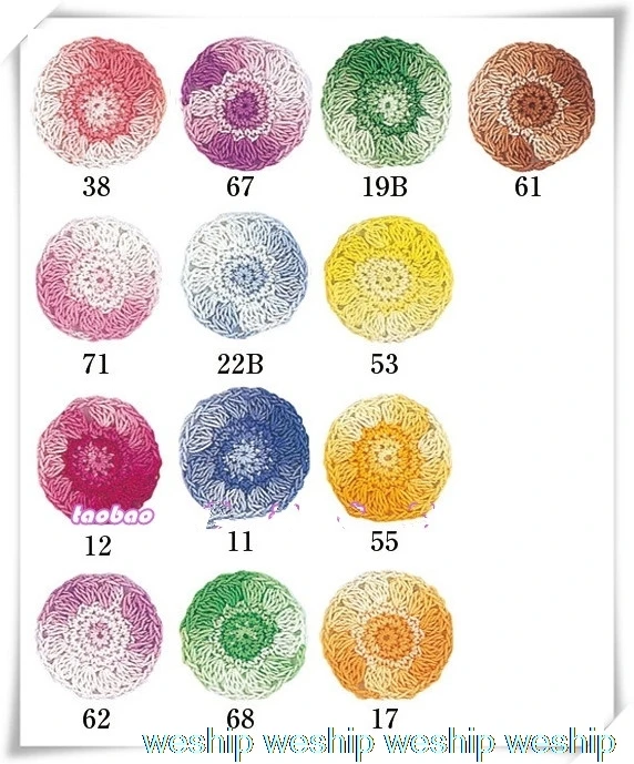 JAPAN Segment dyed OLYMPUS Lace line tat  weaving thread hand knitting thread for Crochet hook GOLD LABEL NO.40 1order=1bag