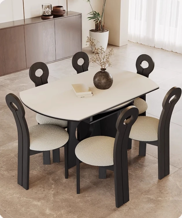 Round Chairs Dining Table Console Salon Center Desk Dining Table Balcony Corner Designer Mesas De Comedor Commercial Furniture