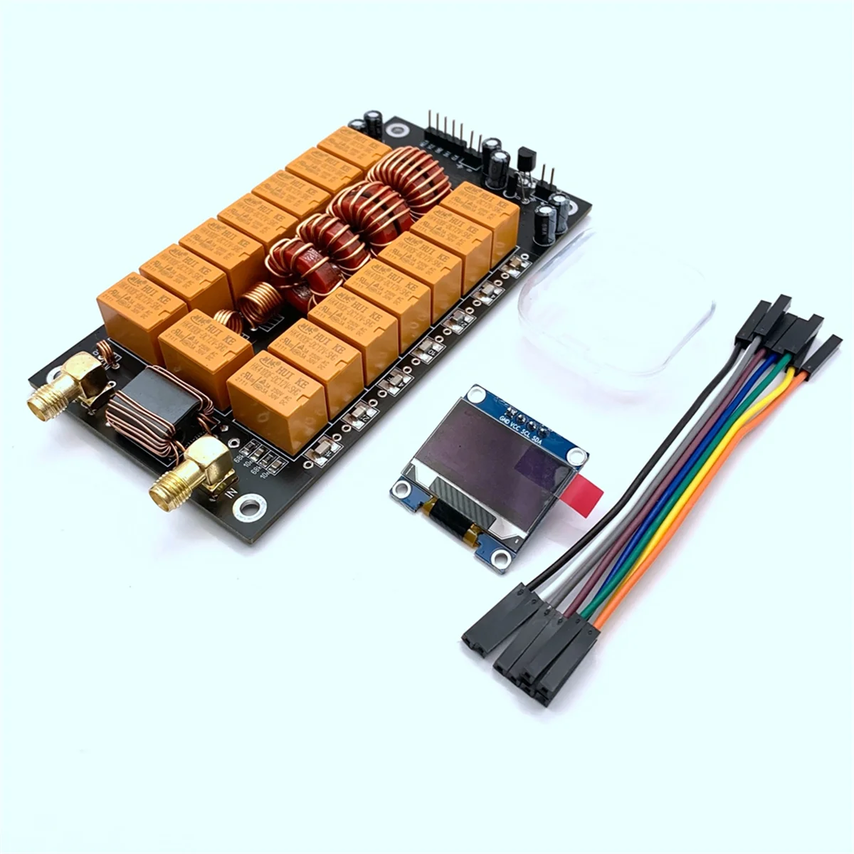 لوحة موالف هوائي اللوحة الأم مع شاشة ، الإصدار النهائي ، مجموعات هوائي ديي ، اختبار المكونات الإلكترونية ، ATU-8000 ، 400MA