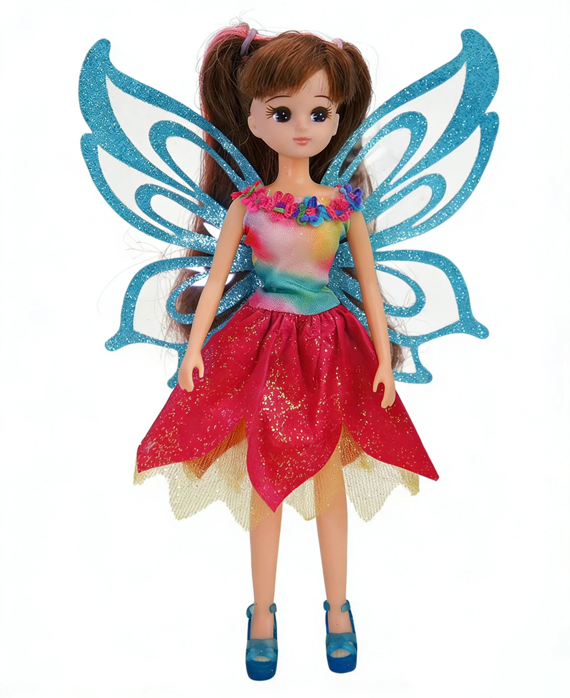 Doll Clothes Accessories  Dress Colorful Butterfly Wings For 23-27cm Doll Kits