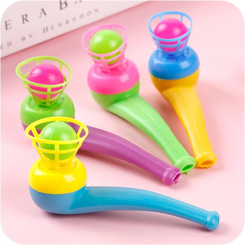 3pcs Plastic Pipe Blowing Ball Kids Toys Outdoor Games Balance Training Educational Toys Learning Toys for Children Funny Gifts