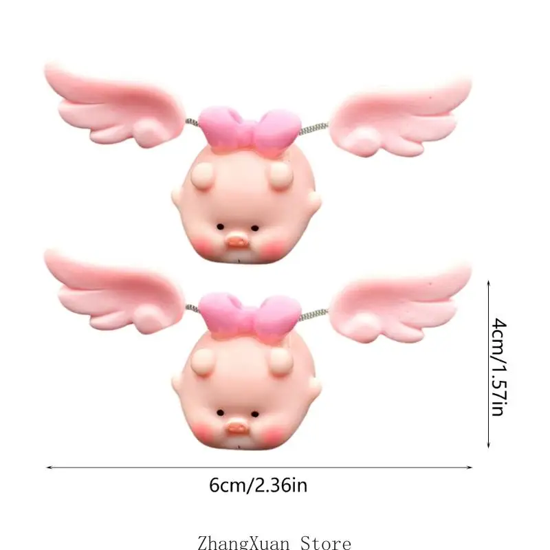 Cartoon-Schwingendes Schwein-Skulptur Kleines Tischspielzeug für Auto-Armaturenbrett-Dekorationen Geschenk 3XUF – Detail 6