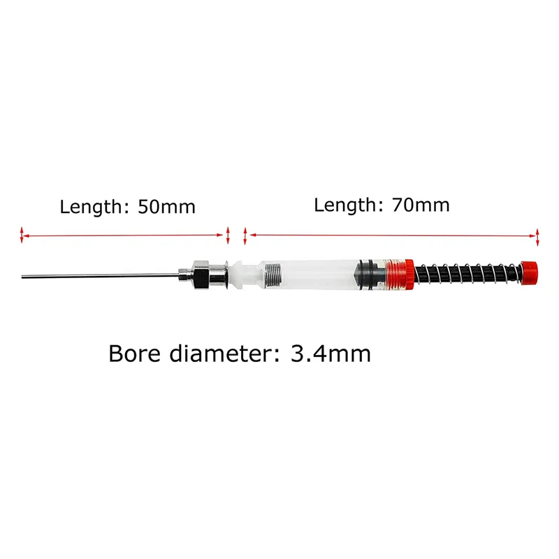 

ABZL 5 PCS Fountain Pen Ink Syringe Filler, Spring Converter with Removable Blunt Needle Tip