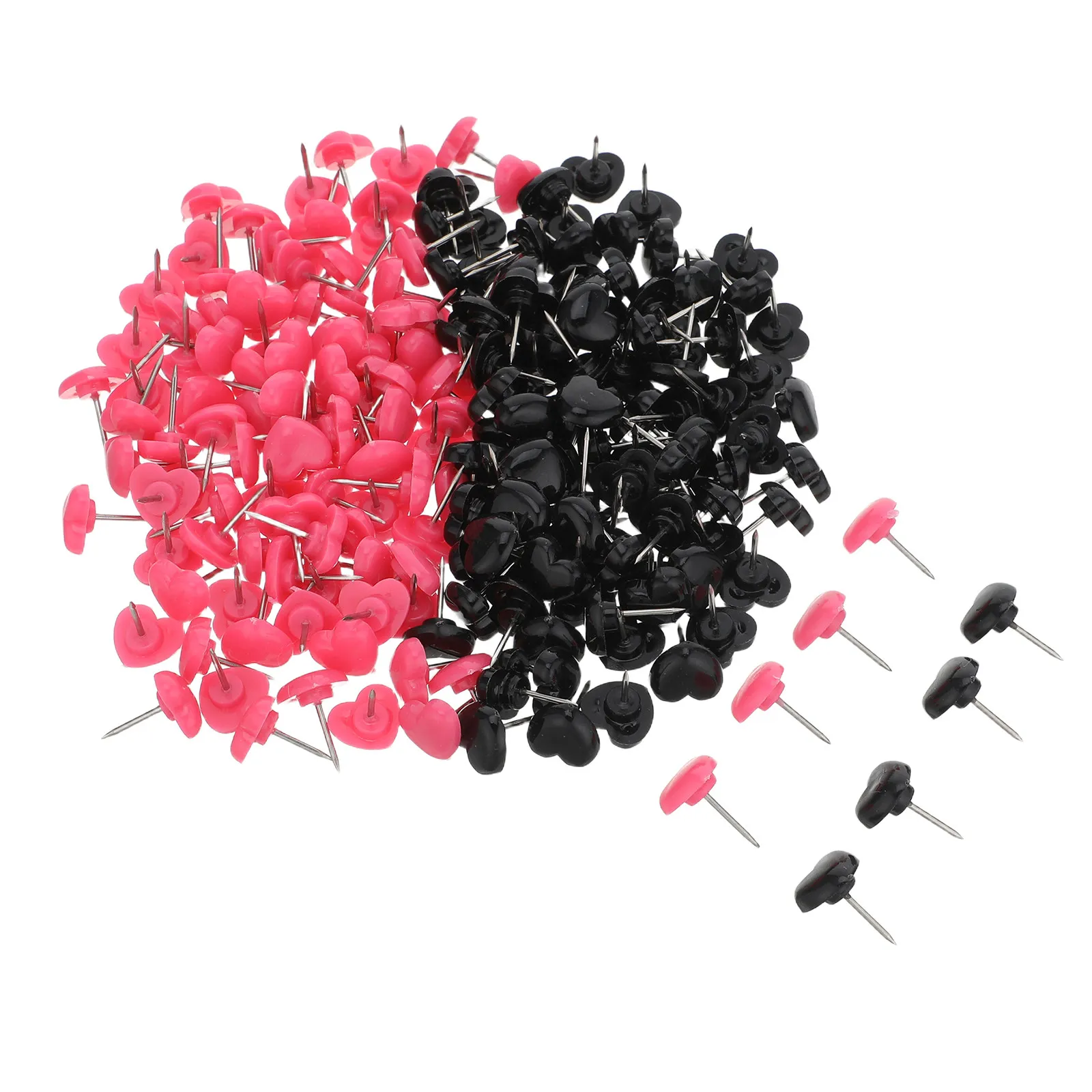 

200Pcs Heart Push Pins Decorative Corkboard Accessories for Office Bulletin Board Photos Notes DIY Crafts Cute Heart Thumbtacks