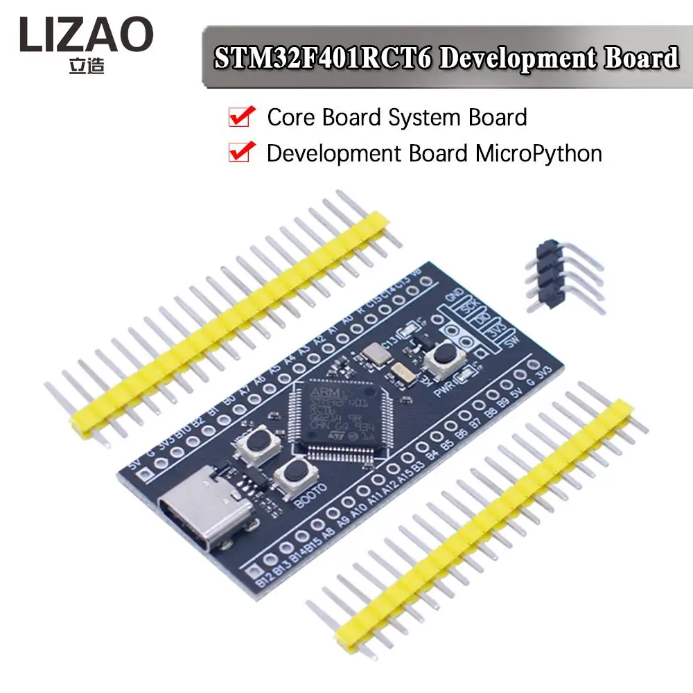 STM32F401RCT6 Minimum System Development Board STM32 ARM Core Learning Board Module Type-C Port