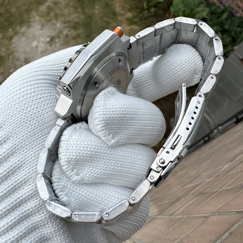 Мужские дайверские часы STEELDIVE, 48 мм, автоматические механические наручные часы, 120 бар, BGW-9, светящийся сапфир, NH35, керамический безель