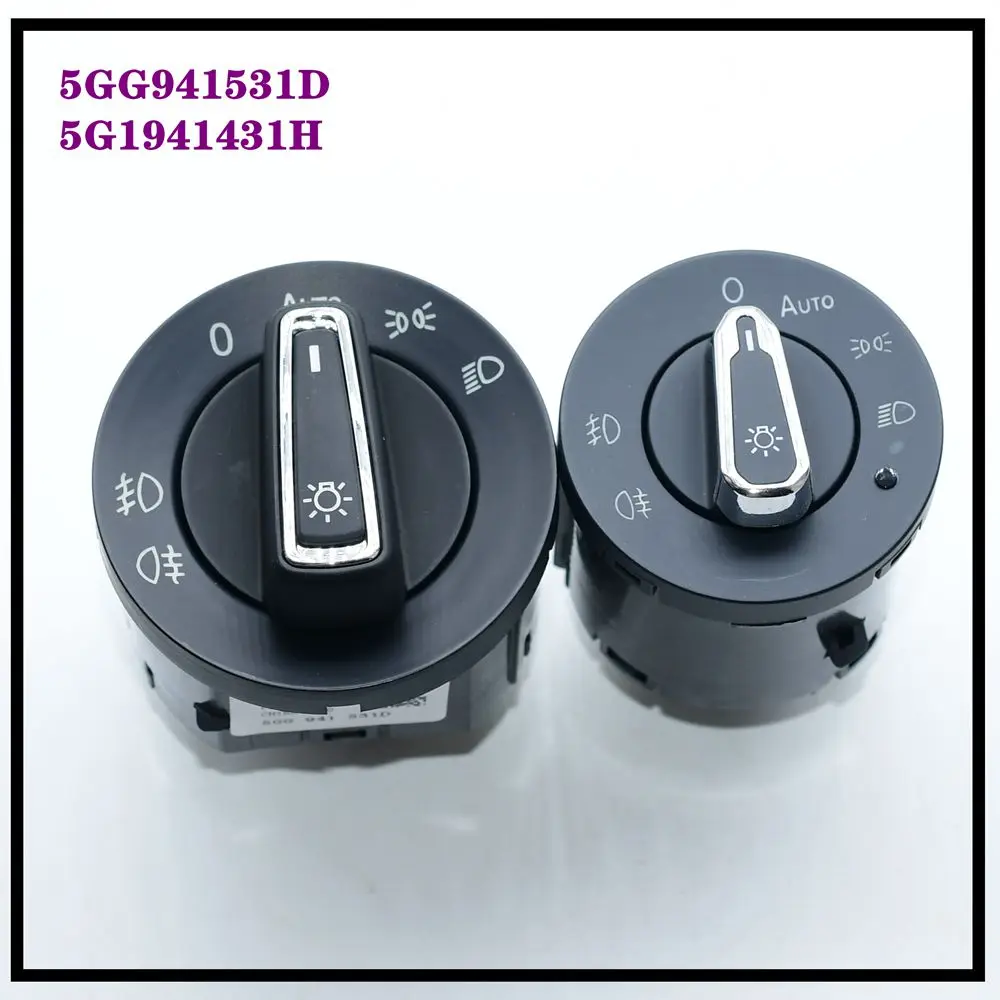 Lntegrated AUTO Headlight Switch With Fog Light Control Chrome For Golf MK7 Polo 5GG941431D 5GG 941 431 D 5G1941531H