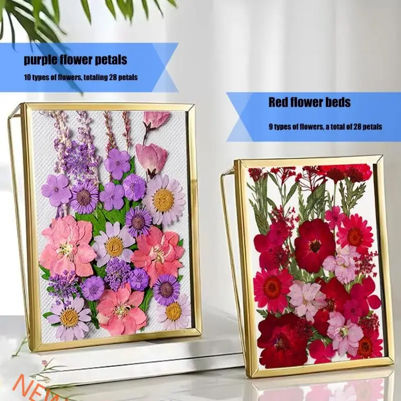 

205pcs с нажатой на сушеной цветок для смолы натуральный сухой цветок лист с пинцетом