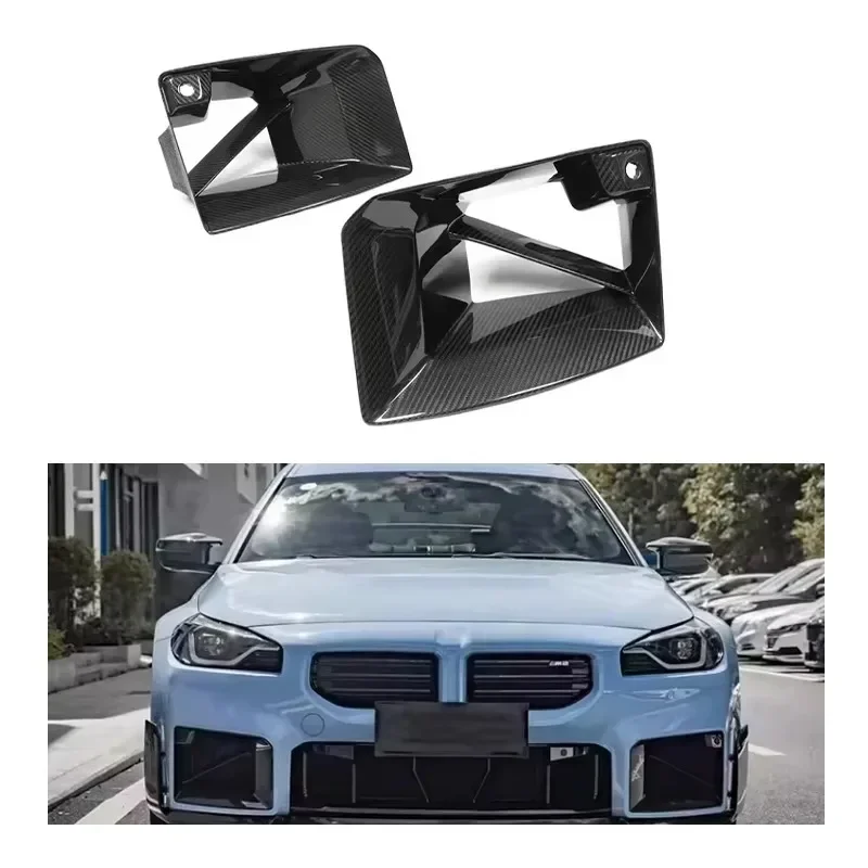 

New! For BMW G87 M2 2023-2024 Dry Carbon Fiber Front Bumper Air Vent Engine Front Air Intake Trim Cover Air Inlet Grille Body Ki