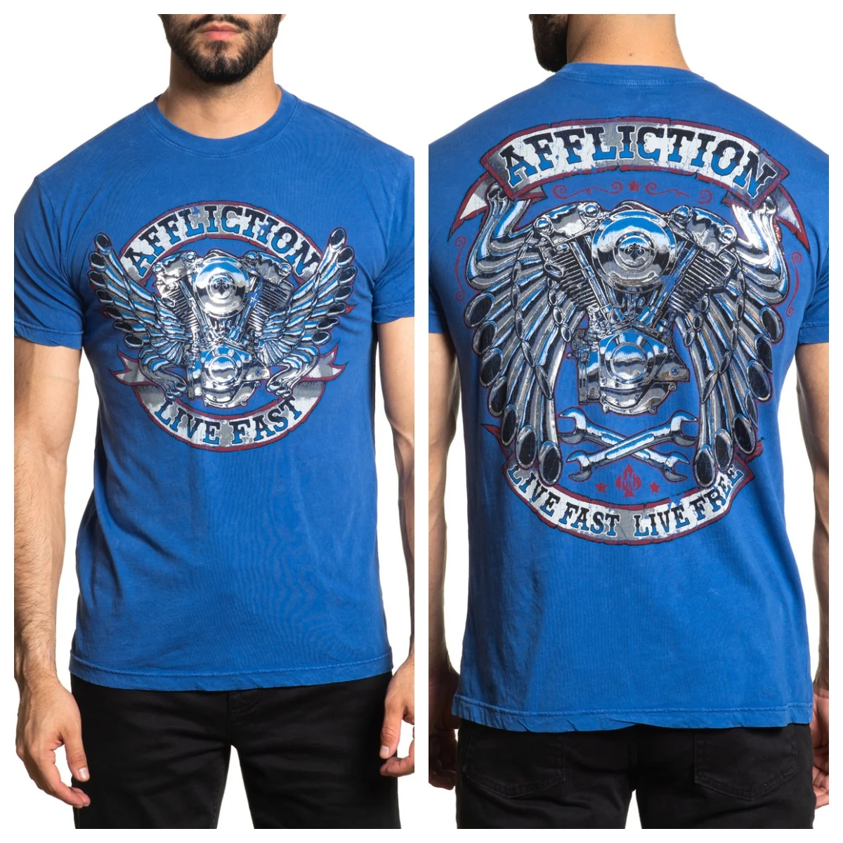 AC CHROME RIDER Rock Dark Punk Art Style Summer Casual T-Shirt Men's and Women's Luxury Brand Top 2026