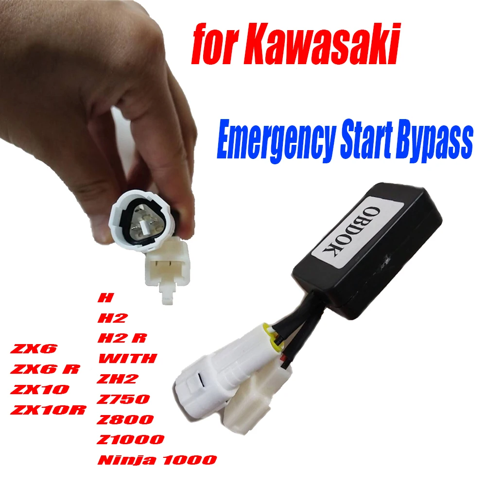 for Kawasaki Emergency Start Bypass Keyless Immobiliser Emulator ZX6 R ZX10 ZX10R H H2 R ZH2 Z750 Z800 Z1000 Ninja 1000