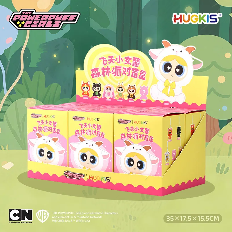 

Original Hugki Powerpuff Girls Forest Part Series Blind Box Mystery Box Anime Figure Room Decoration Collection Kids Custom Gift