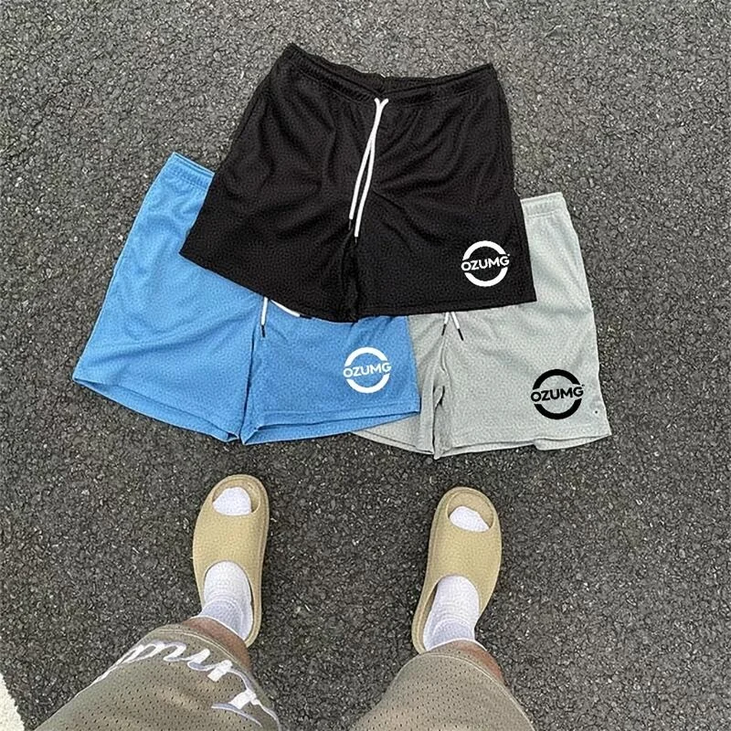 

OZUMG Trendy Baskeall orts Men's Fitn Training Sport Pants Qui Dry Breathable Me Summer Youth Active Straight Leg