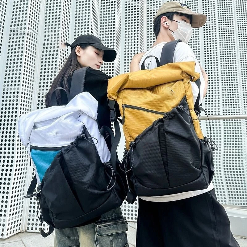 Outdoor backpack Oxford cloth unisex bag Outdoor travel, camping, hiking, large capacity cloth bag students Worker equipment