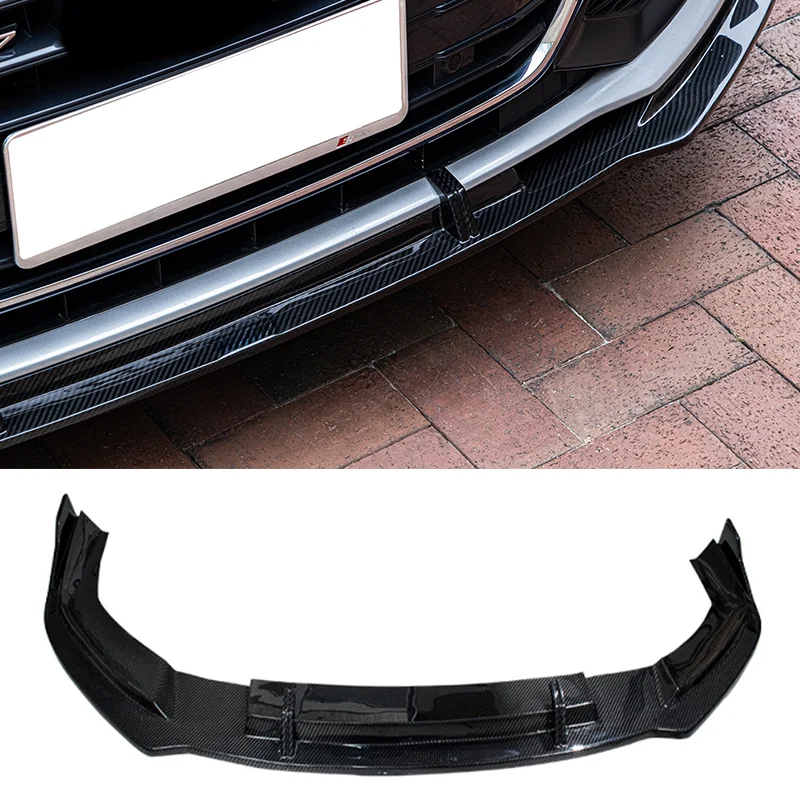 

Quality Bodykit Bumper Dry Carbon Fiber Fibre Front Lip Splitter For Audi A7 C8 2020-2023, 100% Tested Well