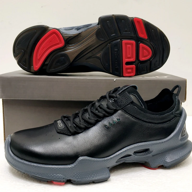 Chaussures de golf imperméables en cuir pour hommes, chaussures de marche légères, chaussures de course sur sentier, anti-alde, absorbant les chocs,