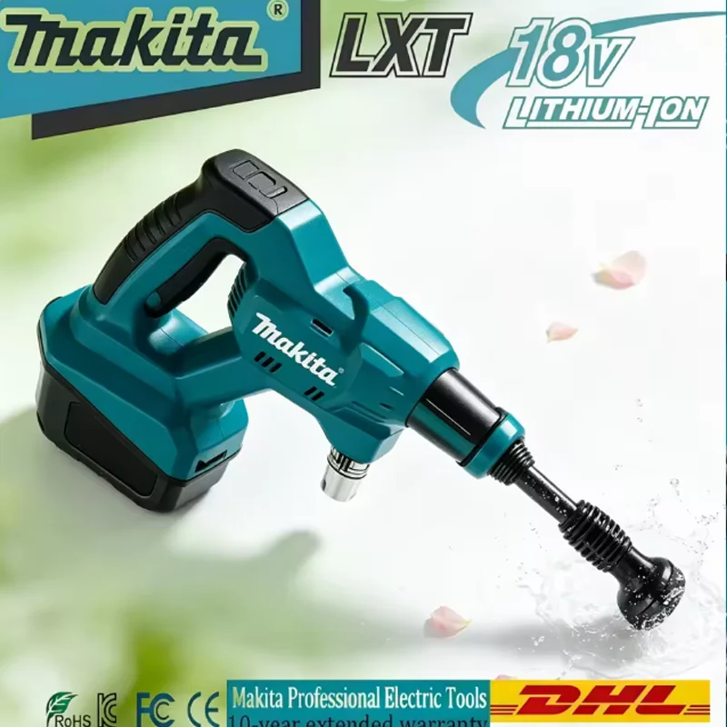 Cordless 18V High Pressure Water Gun Makita DHW180 Lithium Battery Portable Outdoor Car Washer 5 Adjustable Spray Modes