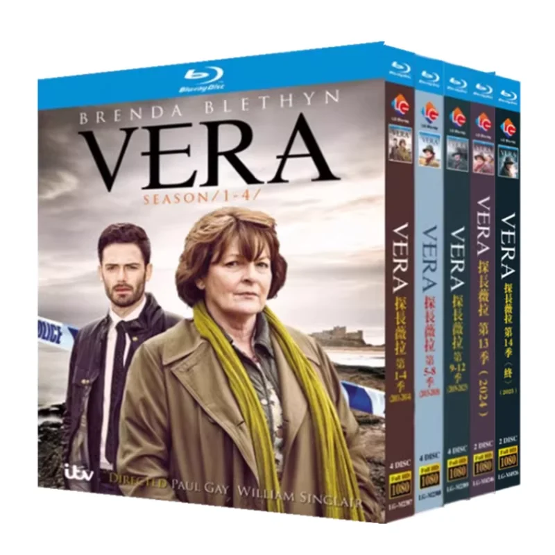 

BD Blu-ray High-Definition British TV Series Vera Seasons 1–14 16-Disc Box Set