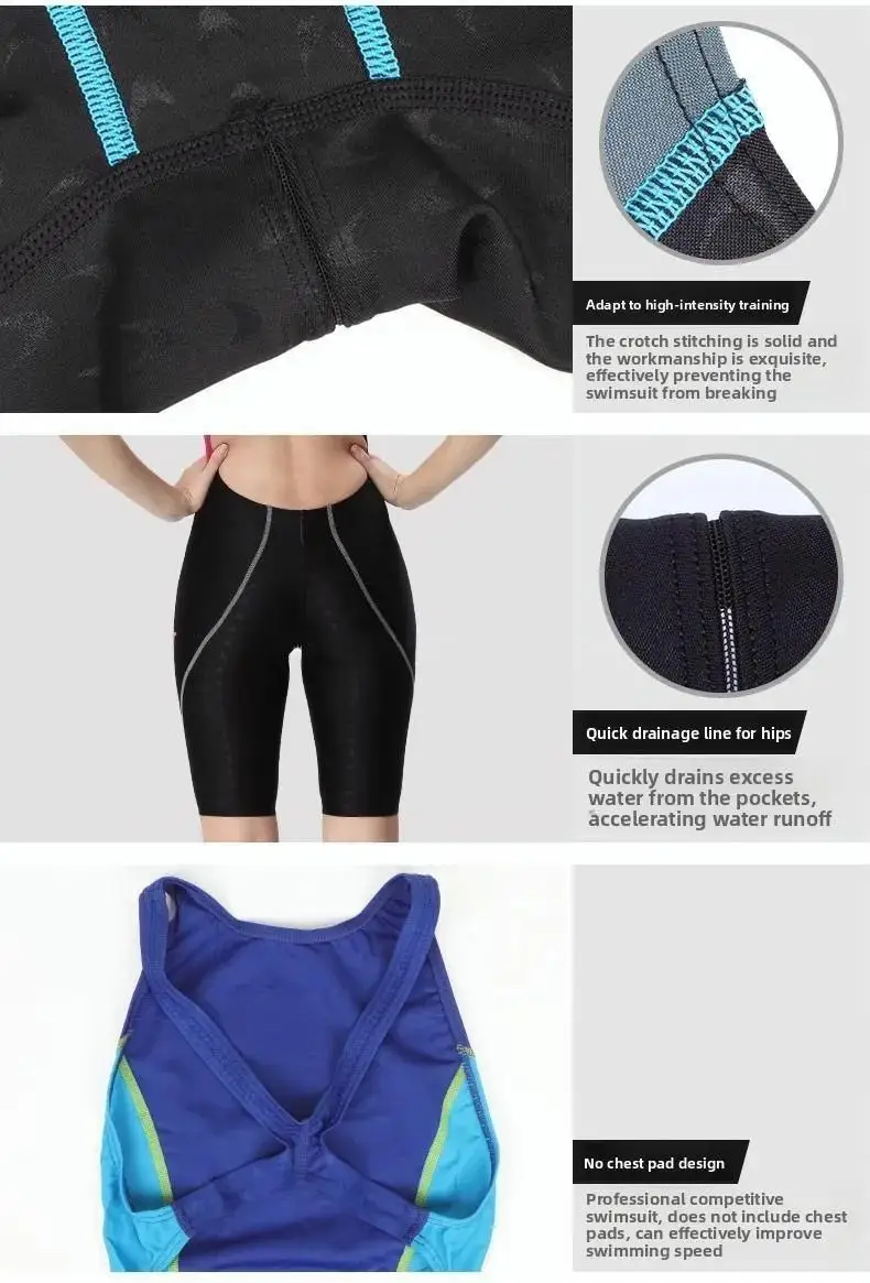 Yingfa 953 New Professional Women Swimsuit One Piece Sharkskin Swimwear Racing Competition Tights Girl Bathing Suit Plus Size