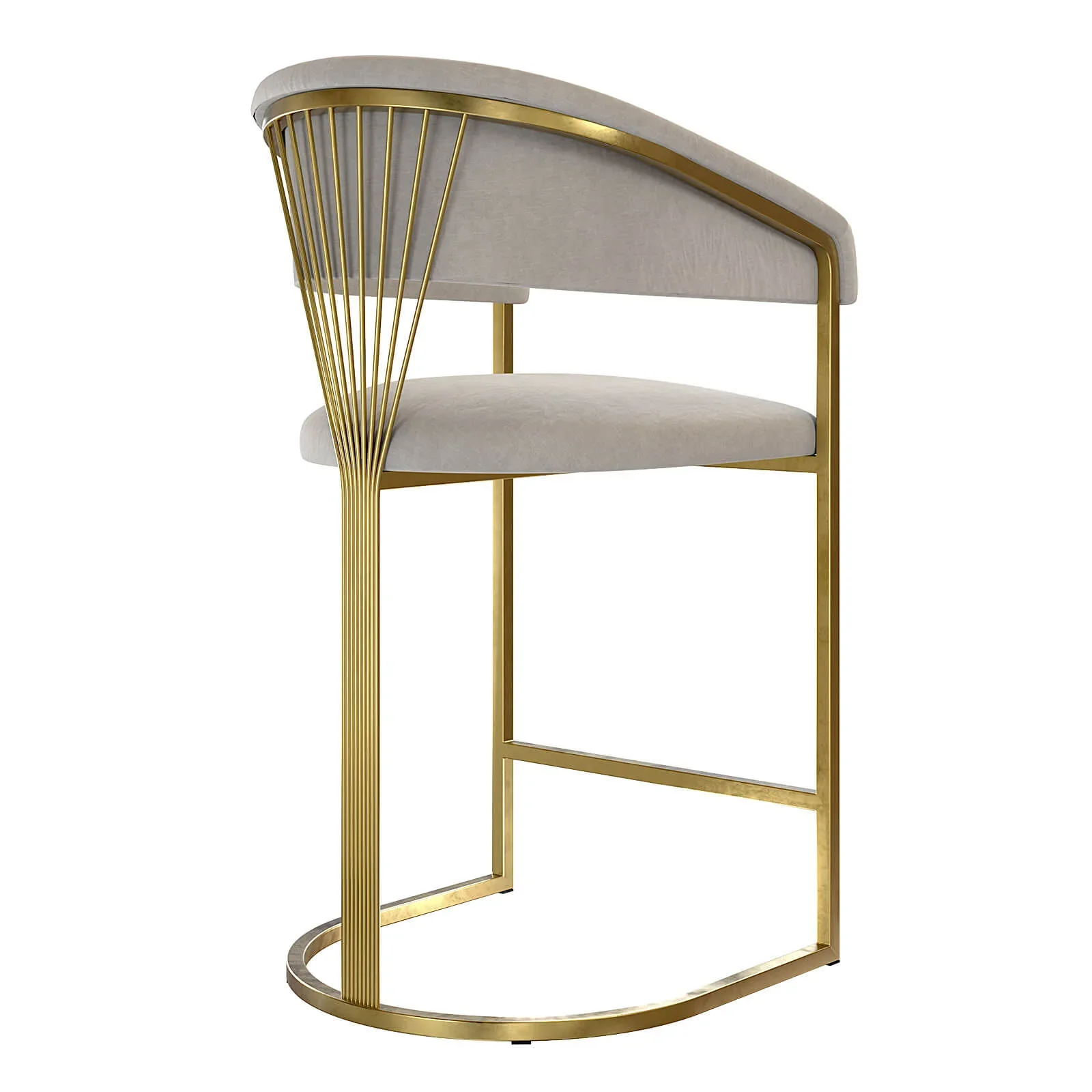 

Nordic High Foot Velvet Bar Stool Velvet Counter Chair For Party Event Club Home Bar Chairs Island Living room furniture